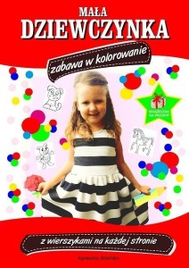 MAŁA DZIEWCZYNKA ZABAWA W KOLOROWANIE