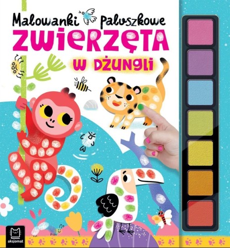 Malowanki paluszkowe. Zwierzęta w dżungli