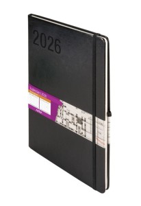 KALENDARZ 2027 FORMALIZM A4 TYGODNIOWY CZARNY