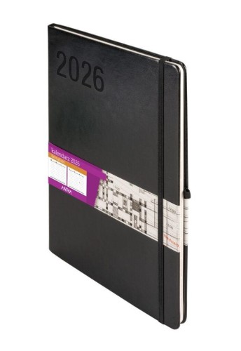 Kalendarz 2027 Formalizm A4 tygodniowy czarny