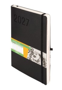KALENDARZ 2027 IMPRESJA B5 DZIENNY CZARNY