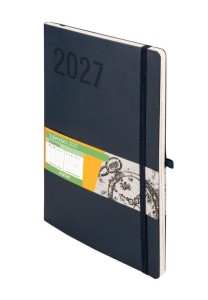 KALENDARZ 2027 IMPRESJA B5 TYGODNIOWY GRANATOWY