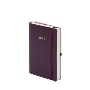 KALENDARZ 2027 RIGA A5 DZIENNY BRĄZOWY