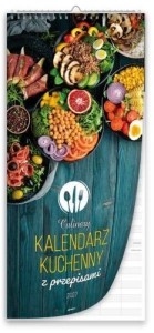 KALENDARZ 2027 ŚCIENNY PASKOWY DUŻY KUCHENNY
