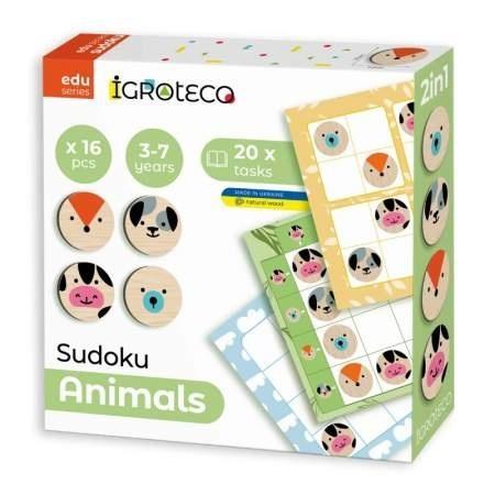 Logiczne gra Sudoku Zwierzęta 16szt, Igroteco