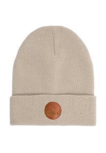 CZAPKA BEANIE Z BAWEŁNY ORGANICZNEJ BEŻOWA