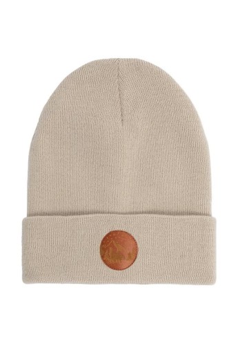 Czapka Beanie z bawełny organicznej beżowa