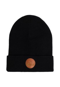 CZAPKA BEANIE Z BAWEŁNY ORGANICZNEJ CZARNA