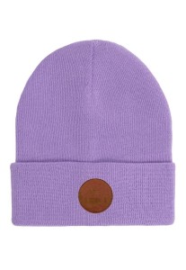 CZAPKA BEANIE Z BAWEŁNY ORGANICZNEJ LILIOWA