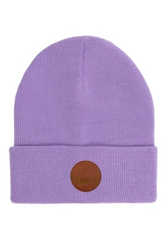 Czapka Beanie z bawełny organicznej liliowa