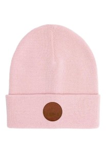 CZAPKA BEANIE Z BAWEŁNY ORGANICZNEJ JASNY RÓŻ