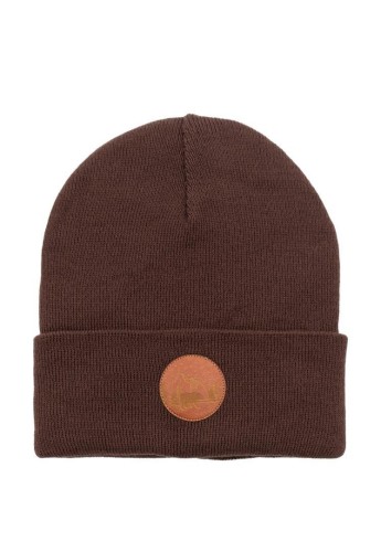 Czapka Beanie z bawełny organicznej brązowa