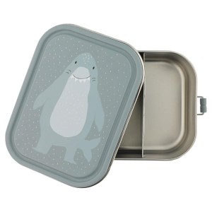 LUNCH BOX STALOWY DUŻY REKIN