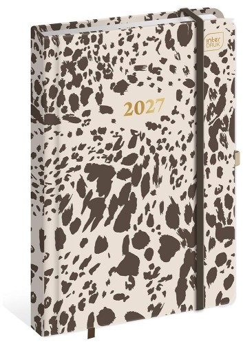 Kalendarz 2027 A5/192K Mat+UV Metallic Brown Cents
