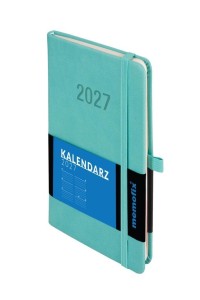KALENDARZ 2027 MEMOFIX B6 TDW TURKUSOWY