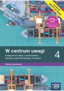 WOS / W centrum uwagi 4 Nowa Era wyd. 2023, ZR, PODRĘCZNIK używany kat. B