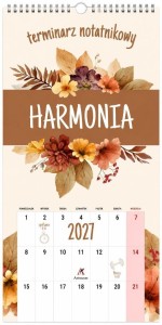 KALENDARZ 2027 NOTATNIKOWY HARMONIA