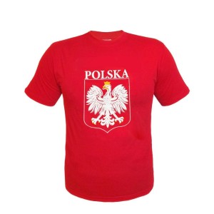 KOSZULKA Z NADRUKIEM CZERWONA L