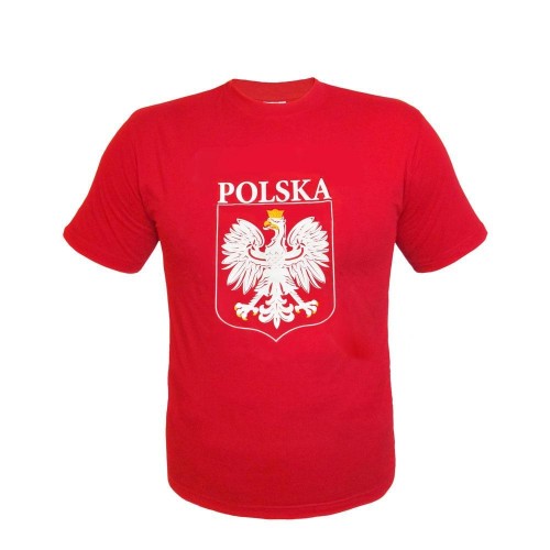 Koszulka z nadrukiem czerwona L
