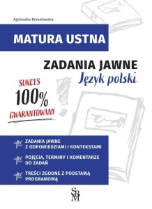 MATURA USTNA. ZADANIA JAWNE. JĘZYK POLSKI