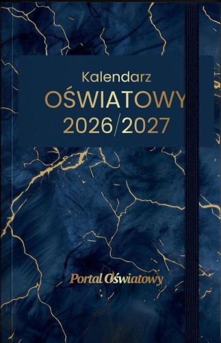 Kalendarz 2026/2027 oświatowy ciemny