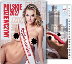 KALENDARZ 2027 WIELOPLANSZOWY POLSKIE DZIEWCZYNY