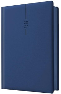 KALENDARZ 2027 A5 DZIENNY ELEGANT GRANATOWY