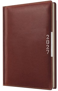 KALENDARZ 2027 A5 TYGODNIOWY BRĄZ