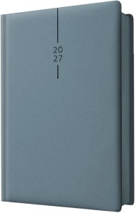 KALENDARZ 2027 A5 DZIENNY ELEGANT BŁĘKITNY