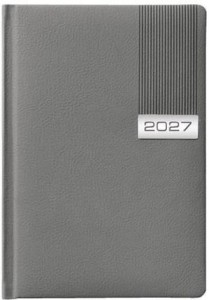 KALENDARZ 2027 A4 TYGODNIOWY SZARY