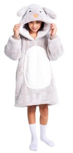 BLUZA KOC OVERSIZE KRÓLIK DLA DZIECKA 7-12 LAT