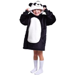 BLUZA KOC OVERSIZE PANDA DLA DZIECKA 3-6 LAT