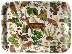 TACKA OZDOBNA LEŚNE ZWIERZĘTA