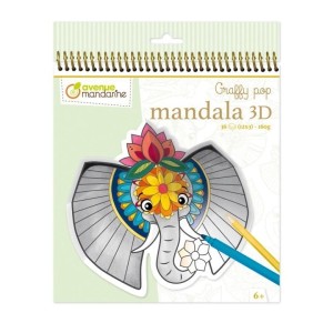 KOLOROWANKI MANDALE 3D - ZWIERZĘTA SAWANNA