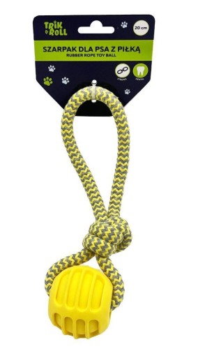 Szarpak dla Psa z piłką 20cm