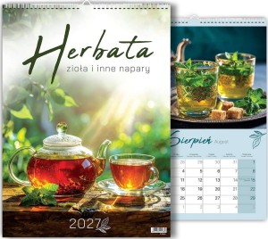 KALENDARZ 2027 WIELOPLANSZOWY HERBATA I ZIOŁA