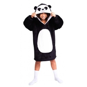 BLUZA KOC OVERSIZE PANDA DLA DZIECKA 7-12 LAT