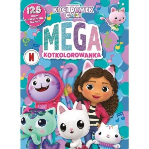 KOCI DOMEK GABI. MEGA KOTKOLOROWANKA TREFL
