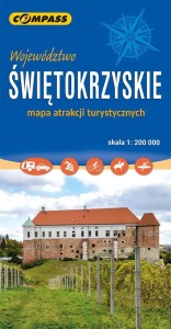 ŚWIĘTOKRZYSKIE MAPA ATRAKCJI TUR. 1:200 000