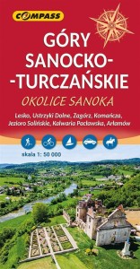 MAPA - GÓRY SANOCKO-TURCZAŃSKIE 1:50 000