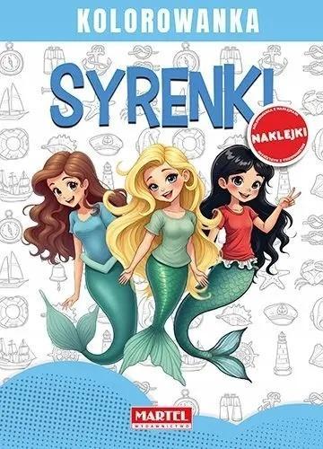Syrenki. Kolorowanka z naklejkami