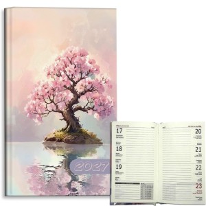 KALENDARZ 2027 A6 TYGODNIOWY SAKURA PASTEL