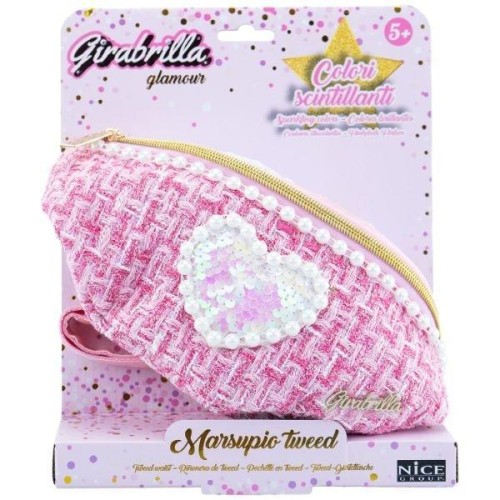 Nerka Girabrilla Tweed różowa