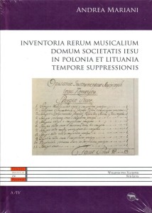 INVENTORIA RERUM MUSICALIUM DOMUM SOCIETATIS..