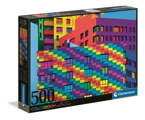 Puzzle 500 Color Boom Squares, Clementoni